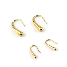 Irregular Europe And American Fashion Jewelry Water Drop Shaped Hoop Gold Earrings